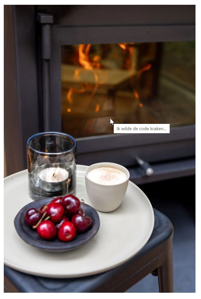 Mouseover tekst afbeelding na